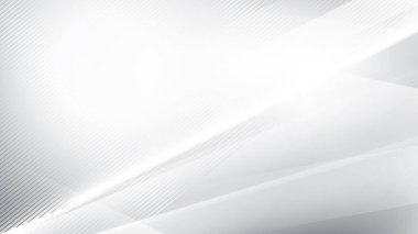 Soyut beyaz ve gri renk, modern tasarım çizgili arka plan geometrik şekil ve düz çizgiler. Vektör illüstrasyonu.