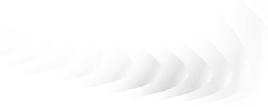 Soyut beyaz ve gri renk, eğri çizgileri olan modern tasarım çizgileri. Vektör illüstrasyonu.