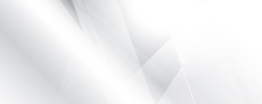 Soyut beyaz ve gri renk, modern tasarım çizgileri geometrik şekilli arka plan. Vektör illüstrasyonu.