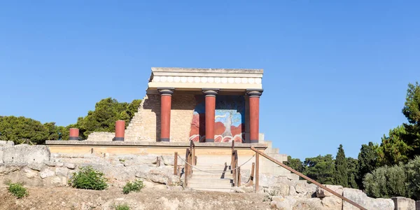 Knossos Paleis Kreta Het Grootste Eiland Van Griekenland — Stockfoto