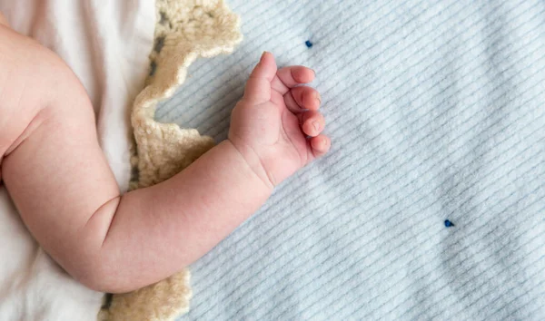 Pasgeboren Baby Schattige Hand Detail Foto — Stockfoto