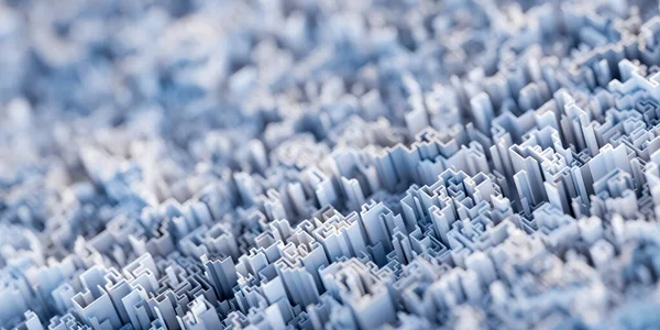 Infinite Maze Mega City Technology Development Concepts Original Rendering — Stockfoto