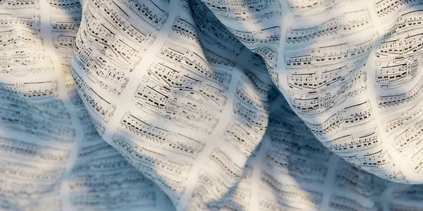 Oneindige Muziek Noten Achtergrond Originele Rendering — Stockfoto