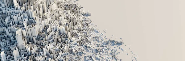 Infinite Maze Mega City Technology Development Concepts Original Rendering — Stock fotografie