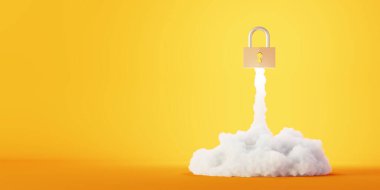 Asma kilit roketi, güvenlik ve özgüven kavramları, 3D görüntüleme