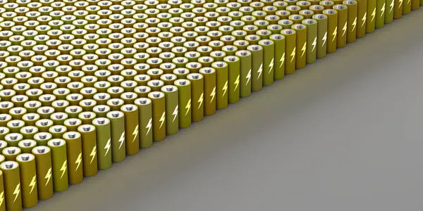 Batterie Infinite Concetti Energia Pulita Sostenibile Rendering — Foto Stock