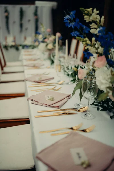 Wedding decoration with flowers in beautiful place