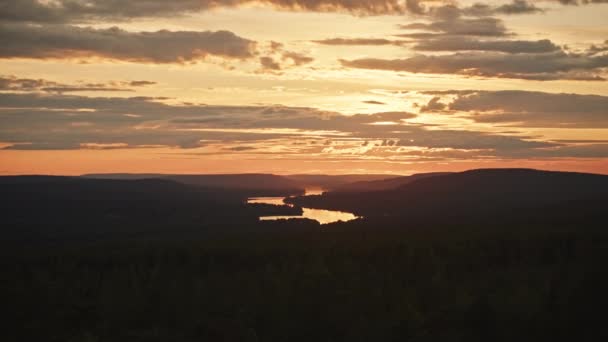 Finlande Rovaniemi Vue Kings Lean Sur Sommet Colline Santavaara Magnifique — Video