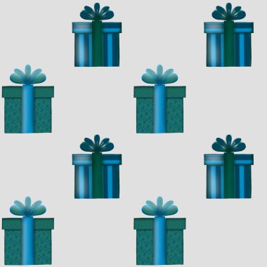 Festivaller ve kutlamalar için renkli hediye kutuları deseni