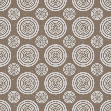Dairesel ve pürüzsüz desen tasarımı. Özmerkezli daireler ve dokulu bir arka plan.