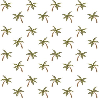 Unique palm tree design on a clean white background, suitable for various uses. clipart