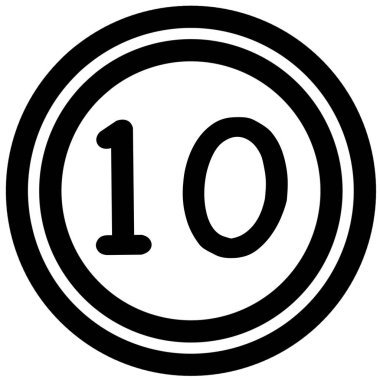 Biçimlendirilmiş tekstil baskıları, yaratıcı paketleme uygulamaları için ideal eşmerkezli çemberler içindeki on sayısını gösterir.