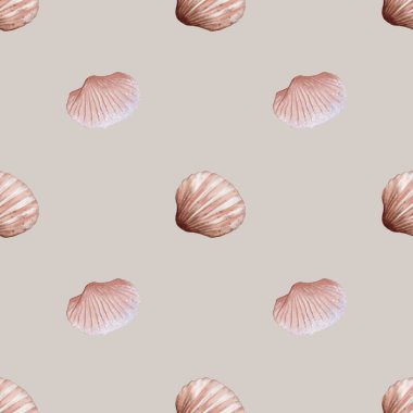 Hassas suluboya kabukları, tekstil ve ambalaj kağıdı tasarımları için mükemmel kusursuz bir desen oluşturur..