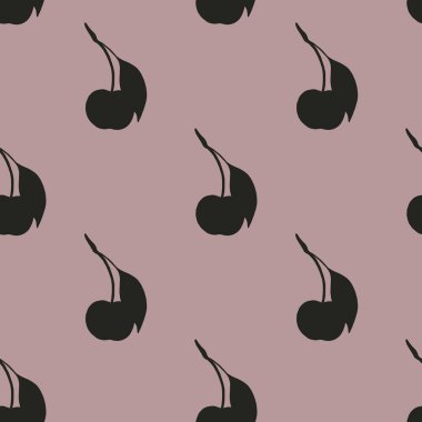 Bu pürüzsüz baskı yumuşak pembe arka planda hoş bir kiraz deseni içerir, tekstil veya ambalaj için mükemmeldir..