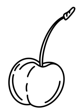 Genişletilmiş gövdesi olan temiz bir kiraz, çeşitli sanatsal projeler için mükemmel..