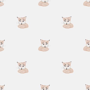 Bu enfes tasarım, kumaş, ambalaj ve duvar kağıdı arkaplanı için mükemmel olan şirin tilki desenlerine sahiptir..