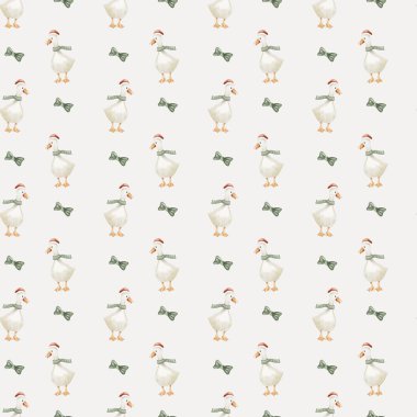 Renkli suluboya kazlar çeşitli tekstil uygulamaları için uygun kusursuz bir desen içinde düzenlenmiştir..