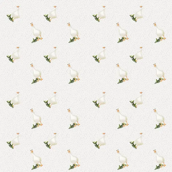 Bu dekoratif tasarım yeşil renkli, tekstil ve duvar kağıdı kullanımına uygun kusursuz bir kaz deseni içeriyor..