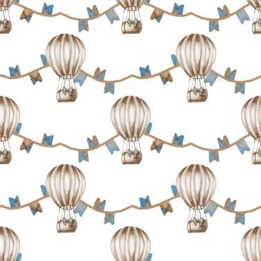 Tuhaf balonlar, tekstil tasarımları veya ambalajlar için mükemmel, pürüzsüz beyaz bir zeminde yüzerler. Festivaller için ideal..