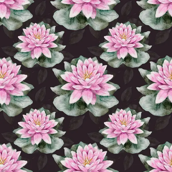 Renkli kurbağalar ve narin yusufçuklar sakin bir bataklıkta canlı su zambaklarını süsler..