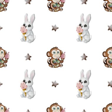 Lezzetli, pürüzsüz desenli vitrinler timsahlar, şakacı maymunlar ve dondurmanın tadını çıkaran sevimli tavşanlar..