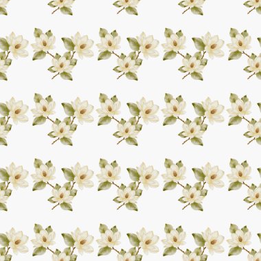 Çekici suluboya desenler beyaz arka planda tekrarlanan desenler sergiler, çok yönlü tekstil kullanımı için idealdir.