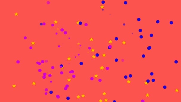 Animato Felice Compleanno Testo Con Uno Sfondo Scintillante Palloncini Colorati — Video Stock