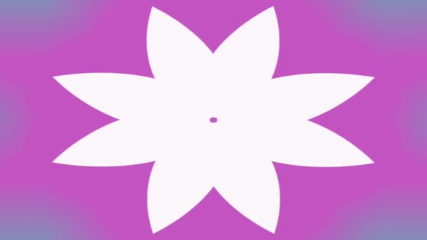 Schöne Animierte Hintergrund Mit Bewegung Blume Ornament — Stockvideo