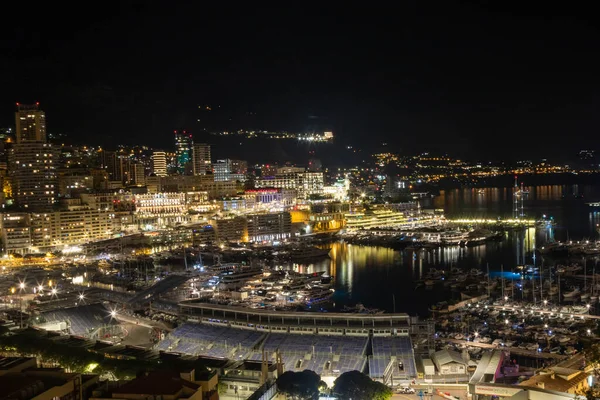 Monaco Ville Monaco April 21St 2023 Вид Главную Гавань Монако — стоковое фото