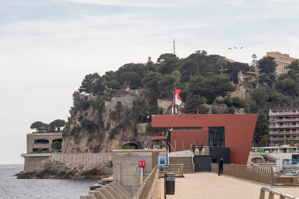 Кондамин Монако Апреля 2023 Года Вид Монако Порта Геркулес Главного — стоковое фото
