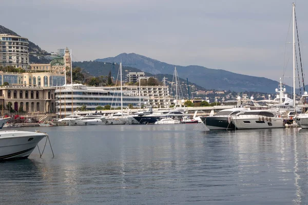 Condamine Monaco 2023 Április Kilátás Port Herculesre Monaco Kikötőjére Amely — Stock Fotó