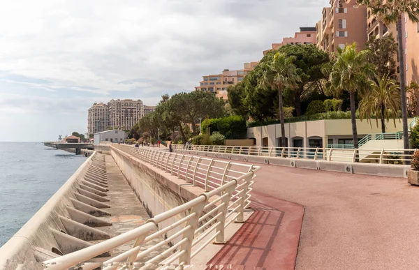 Фонвье Монако Апреля 2023 Года Морская Стена Фонвье Монако Фонтвье — стоковое фото