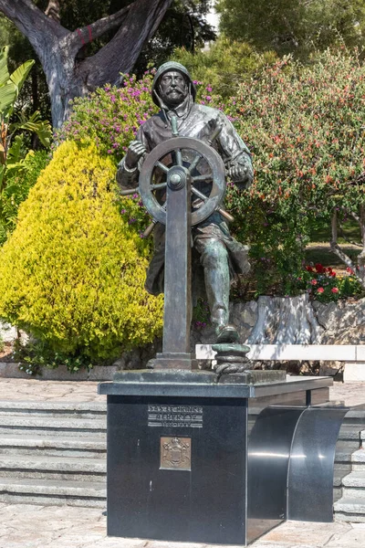 모나코 모나코 2023 모나코 위치한 프린스 알버트 동상의 — 스톡 사진