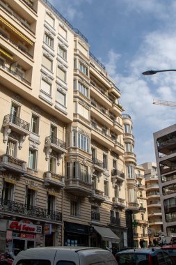 Monako, Monako, 22 Nisan 2023 Monako Prensliği 'ndeki konut manzarası.