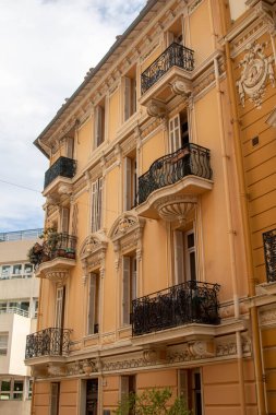 Monako, Monako, 20 Nisan 2023 Monako Prensliği 'ndeki konut manzarası.