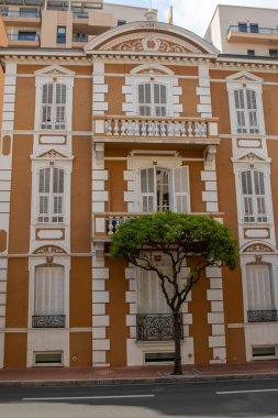 Monako, Monako, 20 Nisan 2023 Monako Prensliği 'ndeki konut manzarası.