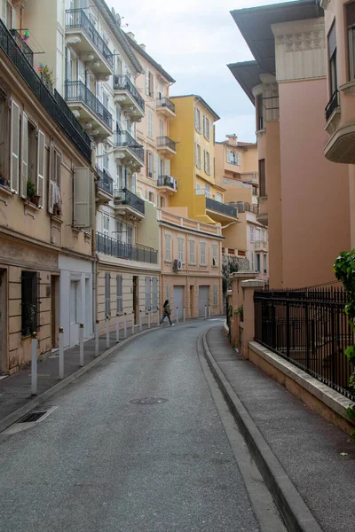 Босолей Франция Апреля 2023 Года Улица Франции Границе Монако — стоковое фото