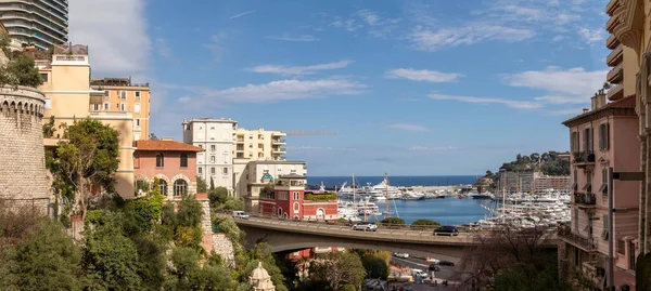 Monako Monako Kwietnia 2023 Widok Księstwo Monako Zrobione Pobliżu Dworca — Zdjęcie stockowe
