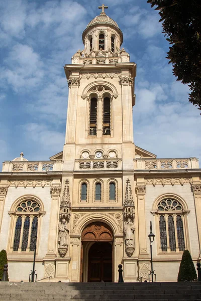 Monako Monako Kwietnia 2023 Kościół Karola Znajduje Się Przy Saint — Zdjęcie stockowe
