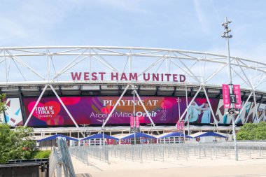 Londra, Birleşik Krallık, 28 Mayıs 203: - Londra Stadyumu, eski Londra 2012 Olimpiyat Stadyumu, şu anda West Ham United Futbol Kulübü 'ne ev sahipliği yapmaktadır.