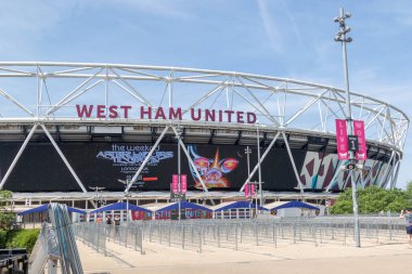 Londra, Birleşik Krallık, 28 Mayıs 203: - Londra Stadyumu, eski Londra 2012 Olimpiyat Stadyumu, şu anda West Ham United Futbol Kulübü 'ne ev sahipliği yapmaktadır.