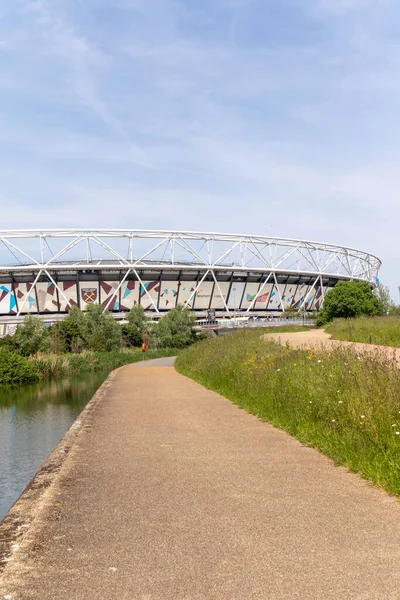 stock image London, United Kingdom, May 28th 20203:- A view of the London Stadium, former London 2012 Olympic Stadium, now home to West Ham United Football Club