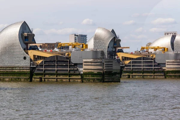 Лондон Великобритания Мая 20203 Вид Барьер Затопления Темзы Построенный Предотвращения — стоковое фото