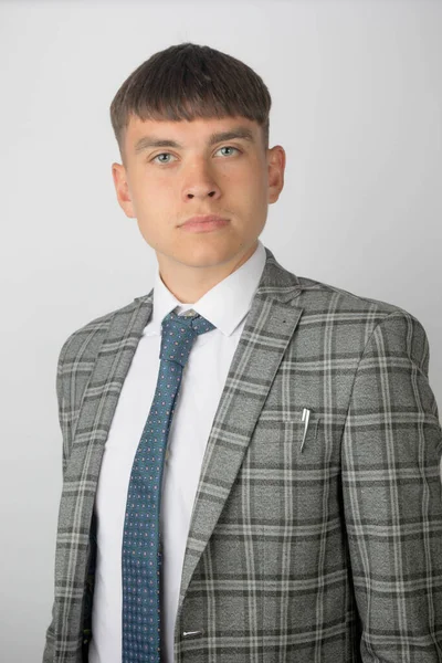 Young Entrepreneur Wearing Suit Tie — Stock Photo, Image