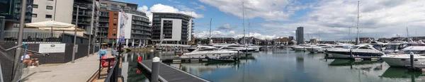 Southampton Egyesült Királyság Augusztus 2023 Ocean Village Marina Located Southampton — Stock Fotó