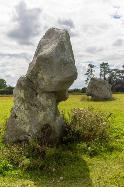 Longstones Adam Och Eva Del Unesco Världsarv Stonehenge Avebury Och — Stockfoto
