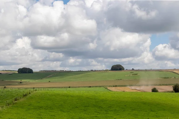 Jordbruksmark Wiltshire Förenade Kungariket — Stockfoto