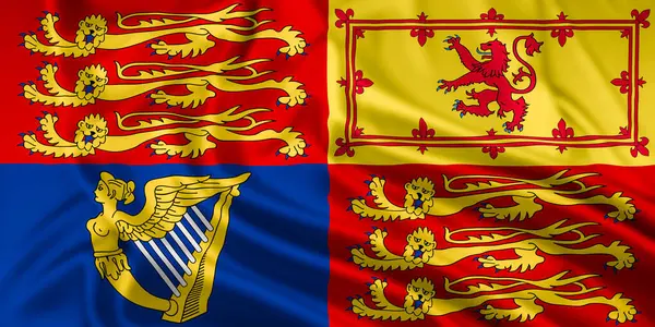 Birleşik Krallık 'ın İngiliz Kraliyet Standardı Dalgalandı