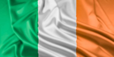 Bir AB üyesi olan İrlanda Cumhuriyeti Bayrağı, bir dalgalanma etkisi ile