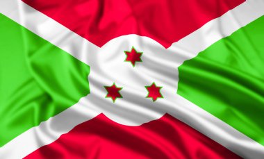 Burundi Cumhuriyeti Bayrağı, bir dalgalanma etkisi ile